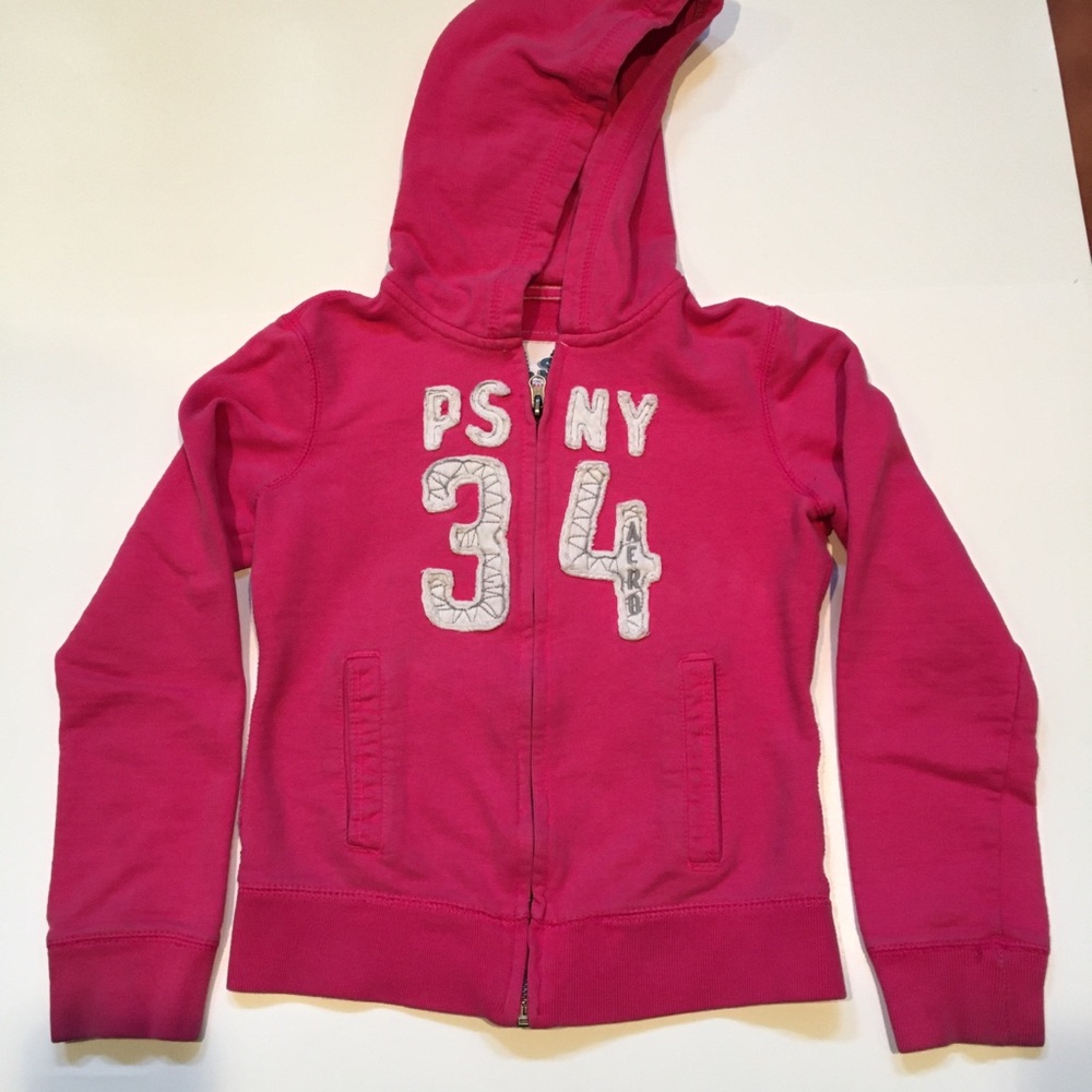 P.S. Aeropostale Pink Hooded Sweatshirt  girls sz8